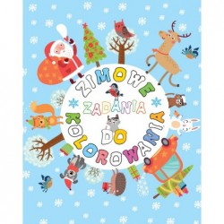 Zimowe zadania do kolorowania