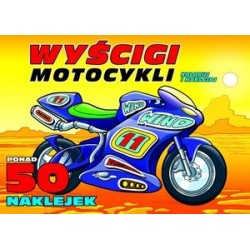 Wyścigi motocykli. Koloruj...