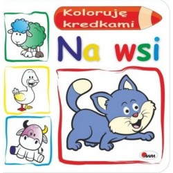 Koloruję kredkami. Wieś