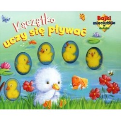 Kaczątko uczy się pływać....