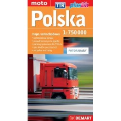 Polska. Mapa samochodowa...